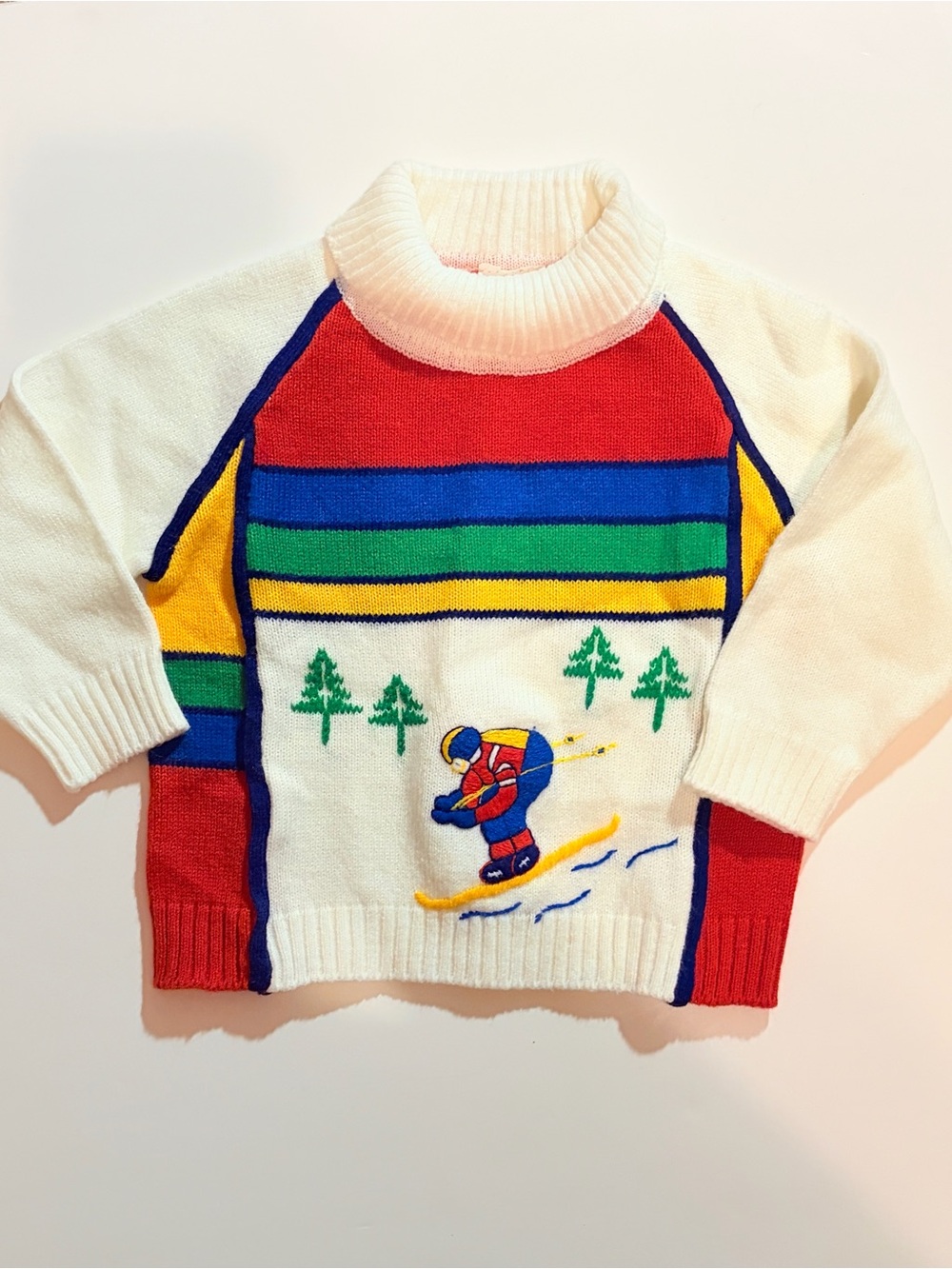 Vintage Kids E.P. Chester Winter Skiing Sweater Canadian